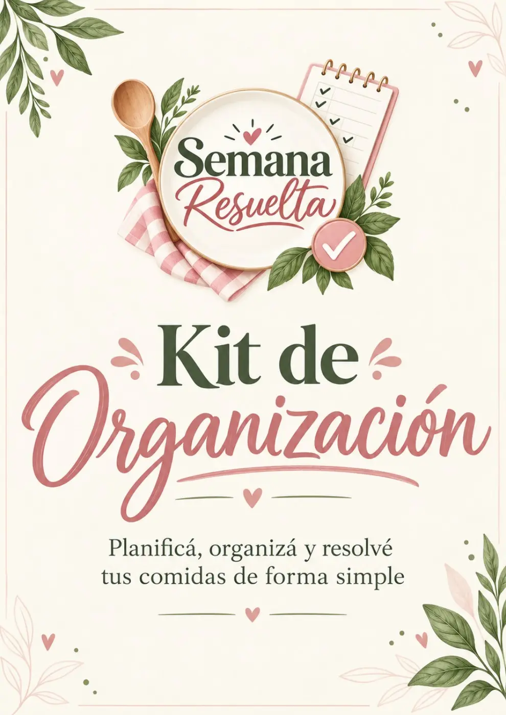 Portada real del Kit de Organización imprimible