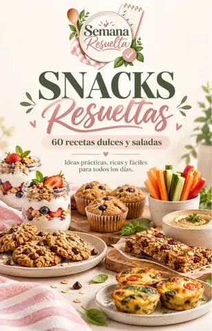 Portada real de 60 Snacks Resueltos