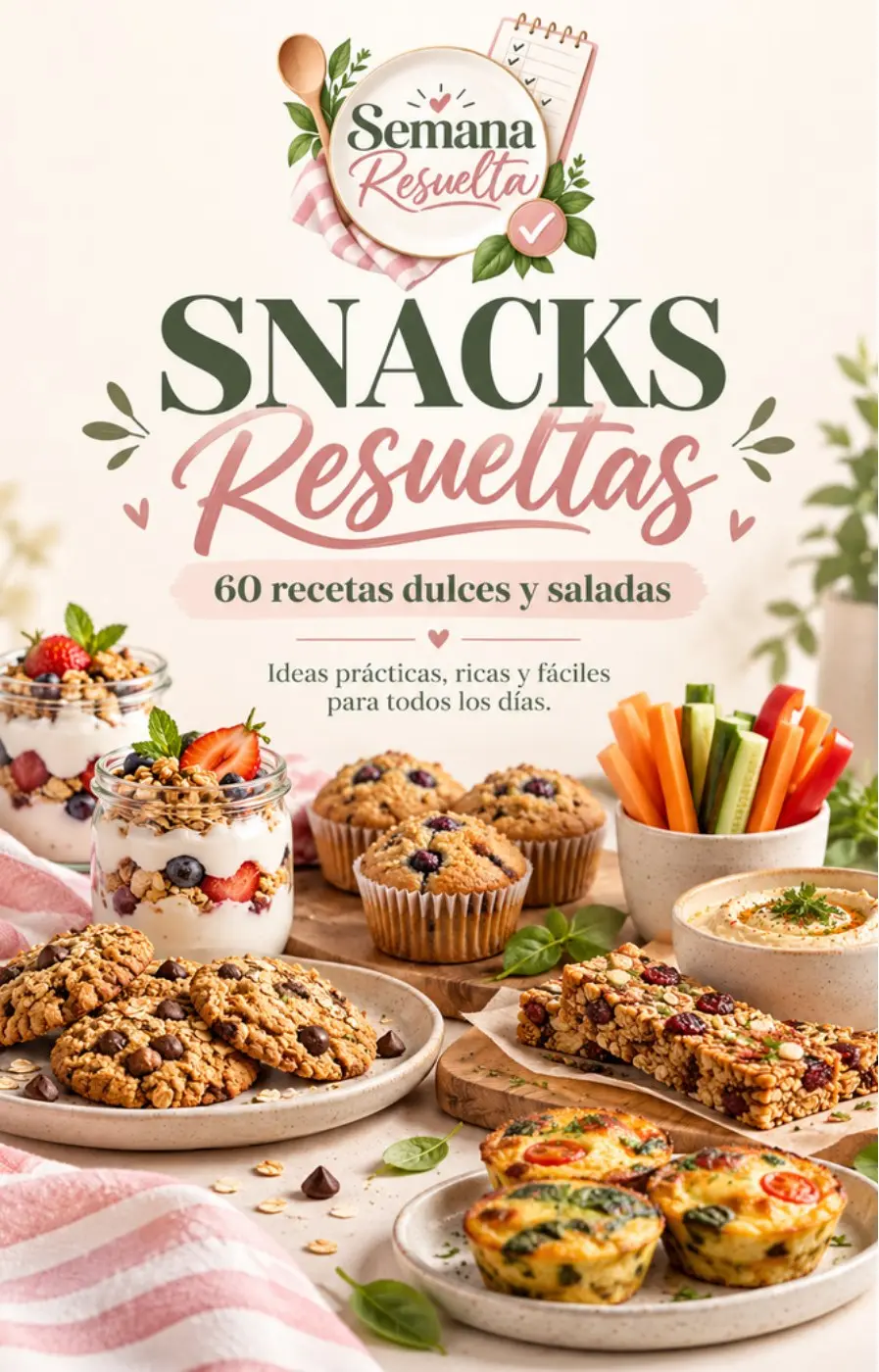 Portada real de 60 Snacks Resueltos